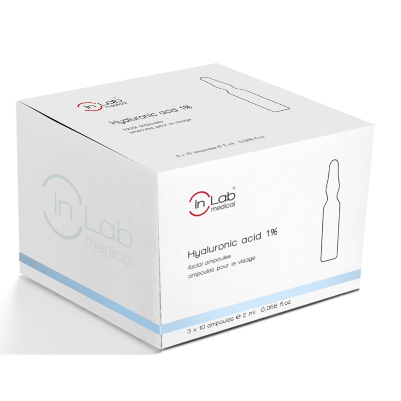 Fiole Sterile Acid Hialuronic 1% Inlab Medical cutie 30 x 2ml, INLABMED003